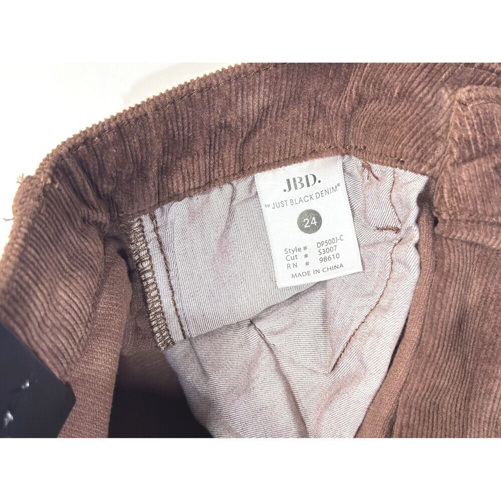 Just Black Denim JBD Brown Corduroy Wide Leg Pants NWT - Size 24 - Picture 5 of 8
